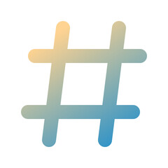 Editable hashtag vector icon. Part of a big icon set family. Perfect for web and app interfaces, presentations, infographics, etc