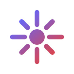 Editable bright sun vector icon. Part of a big icon set family. Perfect for web and app interfaces, presentations, infographics, etc