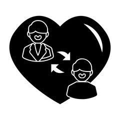 customer commitment Solid icon