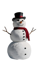 Fototapeta premium Snowman isolated.