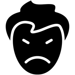 Stubborn vector icon illustration of Generation Gap iconset.