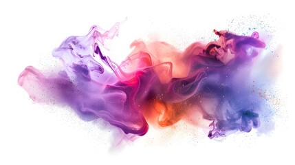 Fototapeta premium Colorful Cosmic Nebula Sticker Design for Apparel and Merchandise