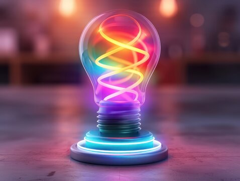Illuminating Ideas Filament Solution Glowing with Inspiration and Creativity, A Visual Representation of Innovation and Bright Thinking