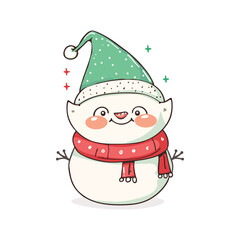 a snowman with a hat that says quot snowman quot