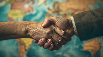 A microscopic view of an international business agreement AI generated illustration