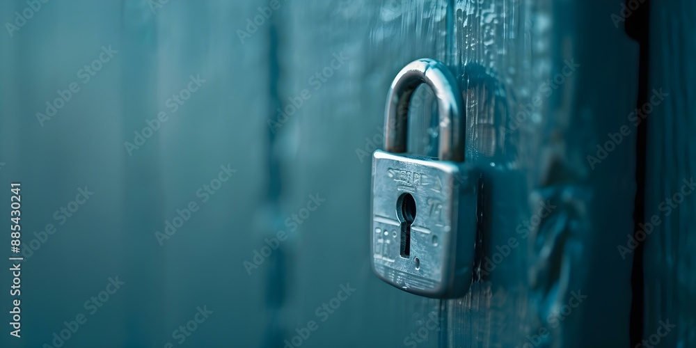 Poster strengthen online security by using privacy tools such as password managers. concept cybersecurity, 