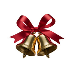 Christmas bells isolated.