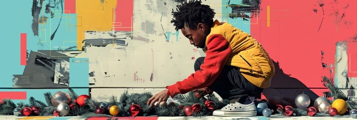 Fototapeta premium Dynamic Youth in Sports, Creative Expression