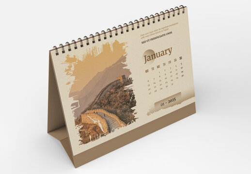 Desk Calendar 2025 Layout