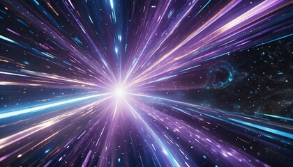 Naklejka premium Dynamic vortex and glowing stars in deep space, cosmic wormholes and galaxies