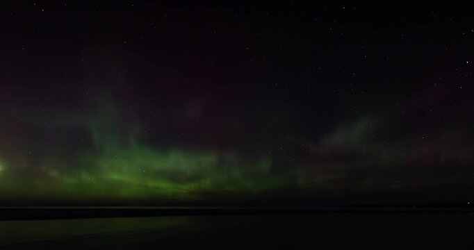 Aurora Borealis KP 4 lighten up in the North of Michigan in 2024