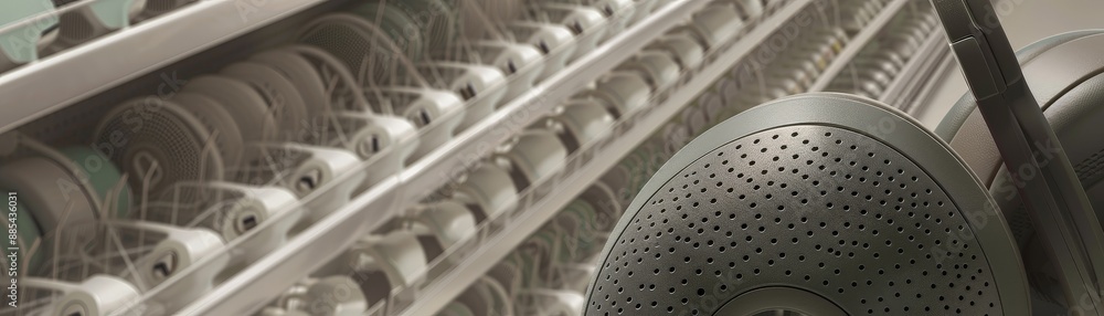 Poster abstract image of a textured surface with a circular pattern.