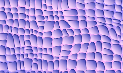 Obraz premium Repeating seamless pattern with purple bricks, bubbles or snake skin, crocodile skin in vector for fabric, paper, print and web.