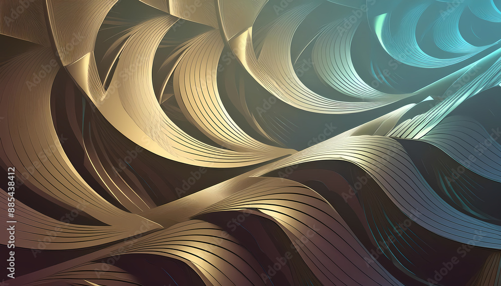 Poster abstract background design smooth gradients seamless transitions