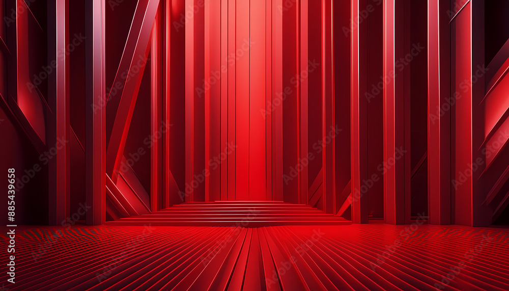 Poster abstract vertical red geometric background design rendered striking contrasts
