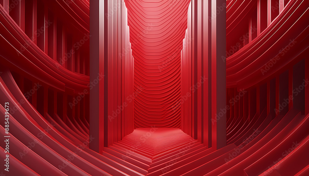 Poster abstract vertical red geometric background design rendered striking contrasts