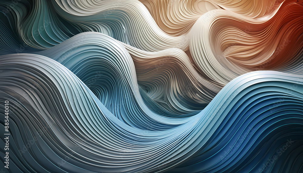 Poster firefly abstract background reeded glass effect rendered smooth transitions