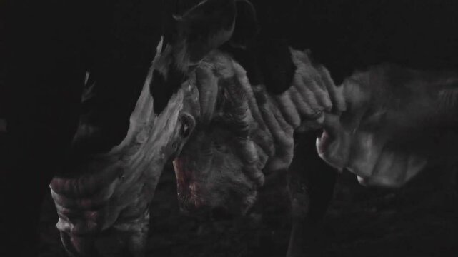 bull butting
