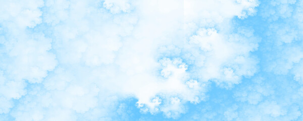 Abstract cloudy blue sky various natural clouds and smoke. Hand painted watercolor sky and clouds abstract watercolor background. Aquarelle painted textured canvas design