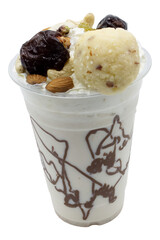 Mawa shake with cream and nuts