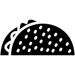 Taco Bar vector icon illustration of Catering iconset.