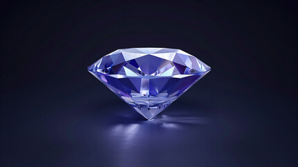 Vibrant illustration of a diamond as a flat vector