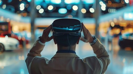 Immersive Virtual Reality Experience Exploring a Luxurious Car Showroom from a New Perspective