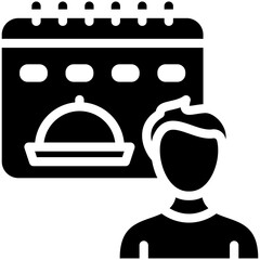 Event Planner vector icon illustration of Catering iconset.