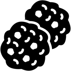 Chocolate Chip Cookie vector icon illustration of Catering iconset.