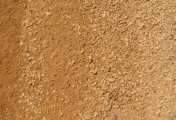 Sawdust piled on the ground