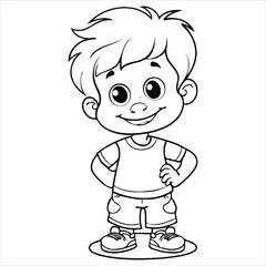 vector animal coloring book illustration