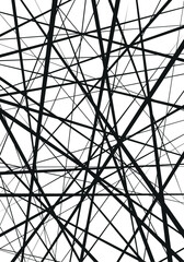 Hand drawn pattern of chaotic lines. Vector abstract design element. It can be used for a textile design