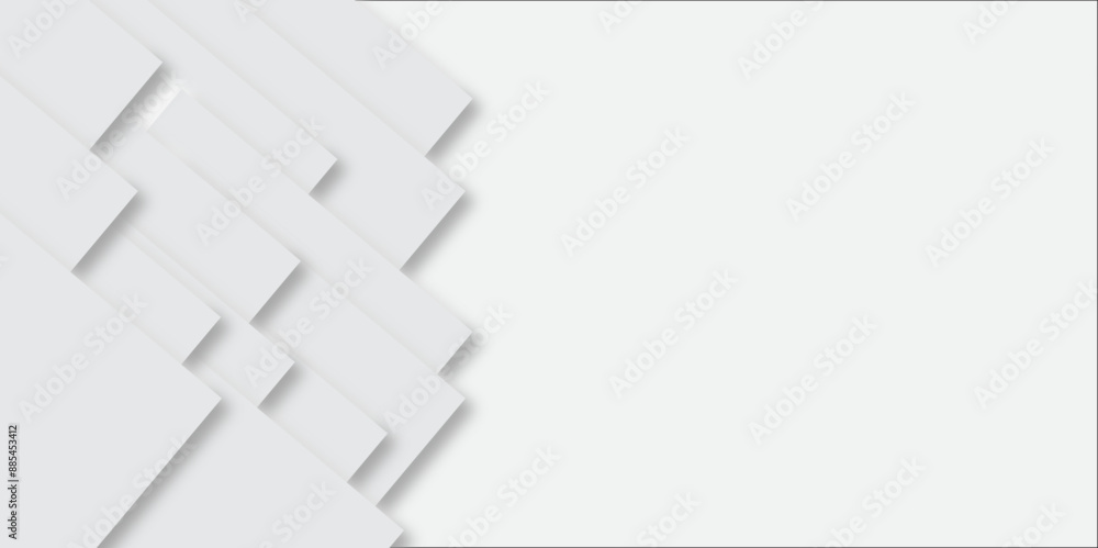 Aufkleber abstract grey square shape with futuristic concept embossed papercut background with neomorphism abs
