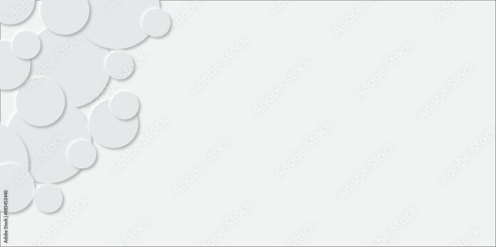 Aufkleber abstract grey square shape with futuristic concept embossed papercut background with neomorphism abs
