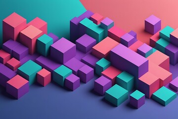 Obraz premium Futuristic 3D Geometric Patterns for Modern Web Design, Abstract 3D Shapes