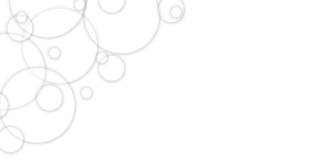 Abstract white geometric overlapping circle background with shadow. Vector circles template vector design. white background texture, Xmas, backdrop, lights, wallpaper design.