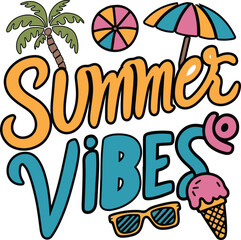 summer time vector t shirt