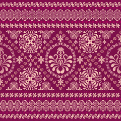 Damask seamless pattern EPS vector,Digital Moroccan,Arabic tale,Islamic pattern,Damask ikat ethnic of paisley and decorative floral branches.Indian motif background,floral embroidery for print,fabric