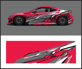 Race car wrap design illustrations