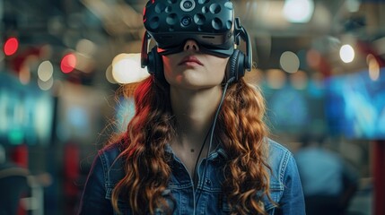 Virtual reality simulations powered by AI, offering immersive training environments for various industries