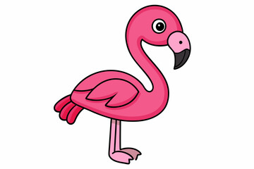 Flamingo Vector Art Illustration