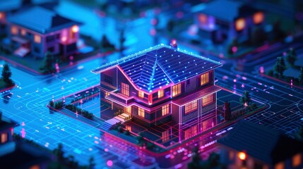 AI-controlled smart home devices optimizing energy usage and household management
