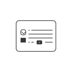 business card minimalist line art icon logo symbol black color only