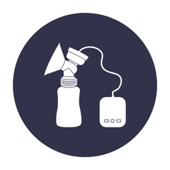 Breast milk sucker icon design