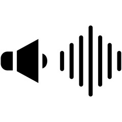 Sound vector icon illustration of Filmmaking iconset.