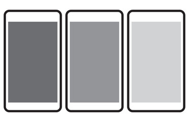 Smartphone mockup .  Mobile phone. cellphone icon vector illustration