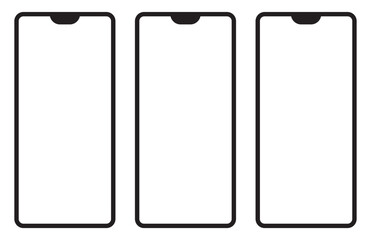 Mobile phone vector design. Mobile design on white background