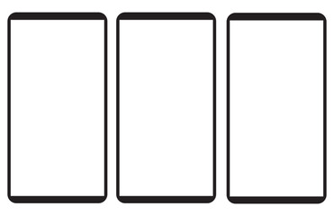 Mobile phone vector design. Mobile design on white background