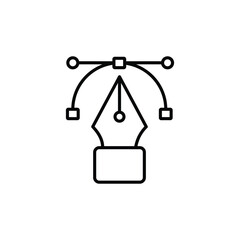 vector line icon with white background vector stock illustration