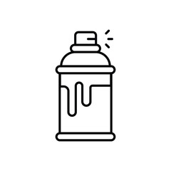 paint spray line icon with white background vector stock illustration